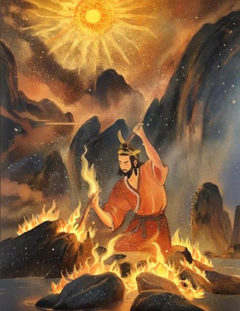 华夏火种来源：燧人氏钻木取火